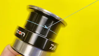 Super knot how to tie a fishing line to any reel - 200% reliability.