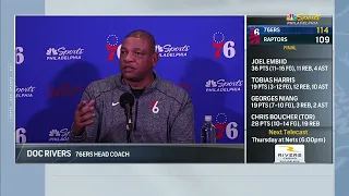“That is a dumbass question” -  Doc Rivers vs  reporter Keith Pompey. 🧐 🧐