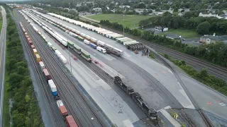 Norfolk Southern Rutherford Intermodal Yard by Drone