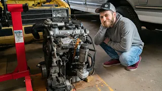 I Bought a SUPER CHEAP VW TDI Engine...