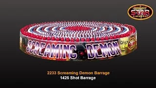 Bright Star Fireworks - 2233 Screaming Demon 1425 Shot Barrage