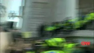 Police scramble to safety