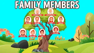 FAMILY MEMBERS + TEST 🌳 | English for KIDS