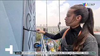 Paola Delfín, muralista mexicana de reconocimiento internacional