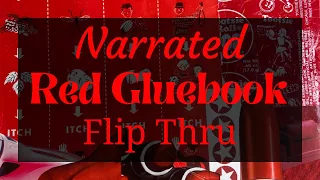 Completed Red Color Gluebook Slow FlipThru