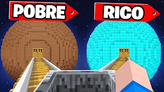 PLANETA de RICO vs. PLANETA de POBRE no Minecraft!