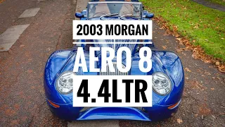 2001 Morgan Aero 8 s1 4.4L V8 manual in BMW Le Mans blue
