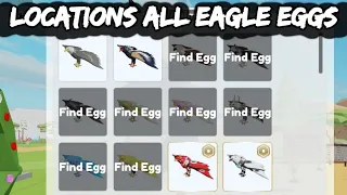 Where are ALL the EAGLE EGGS in ANIMAL SIMULATOR Roblox [ x8 EGG LOCATIONS ]