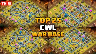 New Best! TH12 CWL War Base 2023 | Anti Everything | Top 25 Th12 War Base Links 2023 - SuperClash