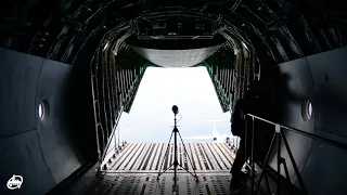 AN-178 opening the cargo ramp in the air