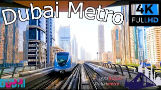 [4K] Taking Dubai Metro Going To Expo City 2020 | Tourist Attraction | Dubai UAE 🇦🇪