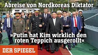 Abreise von Nordkoreas Diktator: »Putin hat Kim wirklich den roten Teppich ausgerollt« | DER SPIEGEL