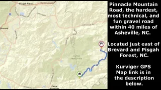 Pinnacle Mnt Rd: the hardest/most technical/fun gravel road within 40 miles of Asheville, NC.