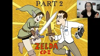 Angry Video Game Nerd (AVGN) Zelda Wand of Gamelon (CD-I Part 2) Reaction@JamesNintendoNerd