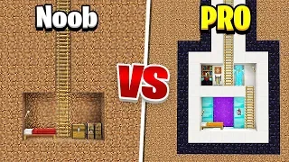 Minecraft - NOOB VS PRO (Secret Base in Minecraft)