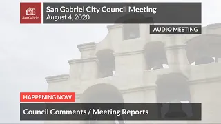 City Council - August 4, 2020 City Council Meeting - City of San Gabriel