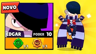 JOGUEI COM O NOVO BRAWLER EDGAR NO BRAWL STARS