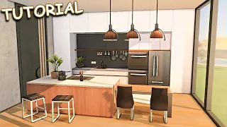 Modern Dream Kitchen 🤍 + Story | TUTORIAL  | No CC or Mods | The Sims 4 build | Tips and Tricks