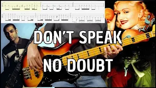 No Doubt - Don't Speak Bass Cover (With Tabs & Backing Track)