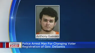 Police Arrest Florida Man For Changing Voter Registration Gov. Ron DeSantis