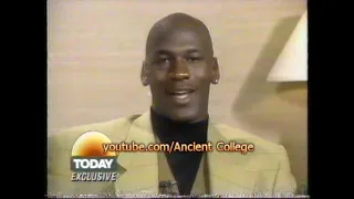 Michael Jordan on retirement and big contracts in Nba (1994) Today Show