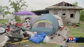 'A big camping trip': St. Charles Parish family waits for trailer, makes tents home