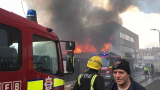 Fire at Mare Street, Hackney.,London.   22 October 2016 about 13:00