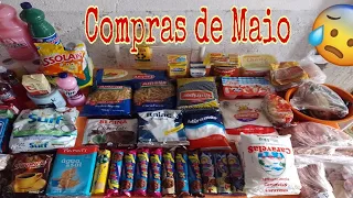 💸Compras do mês de Maio|😱 Tudo caro|Quanto Gastamos?| Supermercado Casa do Sabão 🛒