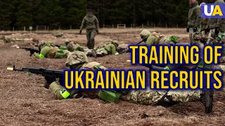 Training of Ukrainian recruits in Donetsk region