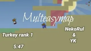 Teeworlds Multeasymap speedrun 5:47 with YK (tr r1 bile degil artik ah lan eski gunler)