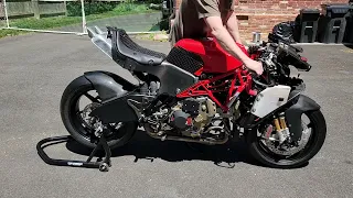 Ducati Desmosedici RR Warm Start and Rev