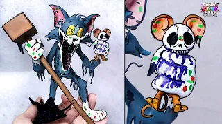 [FNF] Making Corrupted Tom & Jerry Sculpture Timelapse [Learn With Pibby x FNF] Friday Night Funkin'