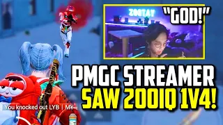 PMGC STREAMER CALLED ME A GOD AFTER 200 IQ GAS CAN 1V4! | PUBG Mobile