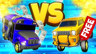 🚍 MERC vs BALLTE BUS 🚍 ДОНАТ vs FREE2PLAY ЧЕЛЛЕНДЖ в ROCKET LEAGUE