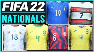 FIFA 22 | ALL 33 LICENSED NATIONAL TEAMS ft. NEW ANTHEMS, KITS, RATINGS & MORE