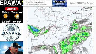 Daily forecast video for Friday July 15th, 2022