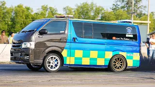Drag Racing Ambulances and FireTrucks in Thailand!
