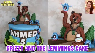 GRIZZY AND THE LEMMINGS CAKE | SADIA IQBAL | BJAMS PATISSERIE|