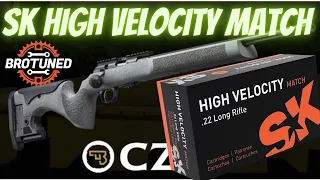 CZ457 LRP - SK High Velocity Match - ammo test - 50 yards