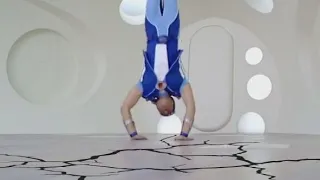 sportacus destroys his floor