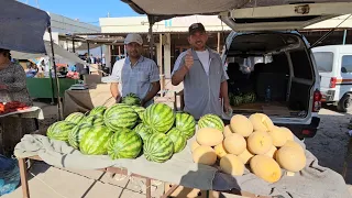 ХАЗАРАСП ДЕХКОН БОЗОРИ ТАРВУЗ КОВУН КЕЛДИ НАРХИ КАНЧА БУЛДИ 25 МАЯ 2024Г