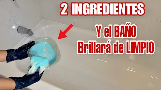 ✅ 2 INGREDIENTES Y EL BAÑO BRILLARA DE LIMPIO| como LIMPIAR el BAÑO con BICARBONATO