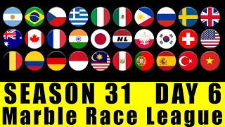 Marble Race League Season 31 Day 6 Marble Race in Algodoo / Marble Race King