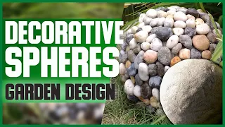 DECORATIVE SPHERES for GARDEN // Free tutorial // DIY, garden design // Cement and concrete projects