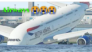 A380 runway Overrun Emergency Landing X-Plane 11