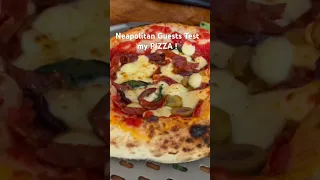 Neapolitan customers sample my Canotto Pizza Neapolitana #pizza #neapolitanpizza #food #neapolitan