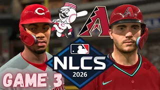 NLCS GAME 3 VS. DIAMONDBACKS | MLB THE SHOW 24 CINCINNATI REDS FRANCHISE EPISODE 48!