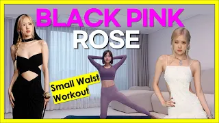 BLACKPINK Rosé INSPIRED PILATES WORKOUT | Smaller Waist & Flat Belly