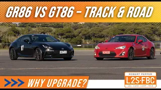 Toyota GR86 vs GT86 track and road test