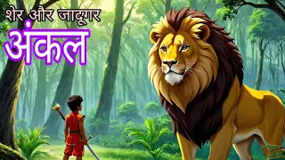 शेर और जादूगर अंकल|Hindi story |Hindi kahaniya| Moral stories|Cartoon story |Bhatijakidstv